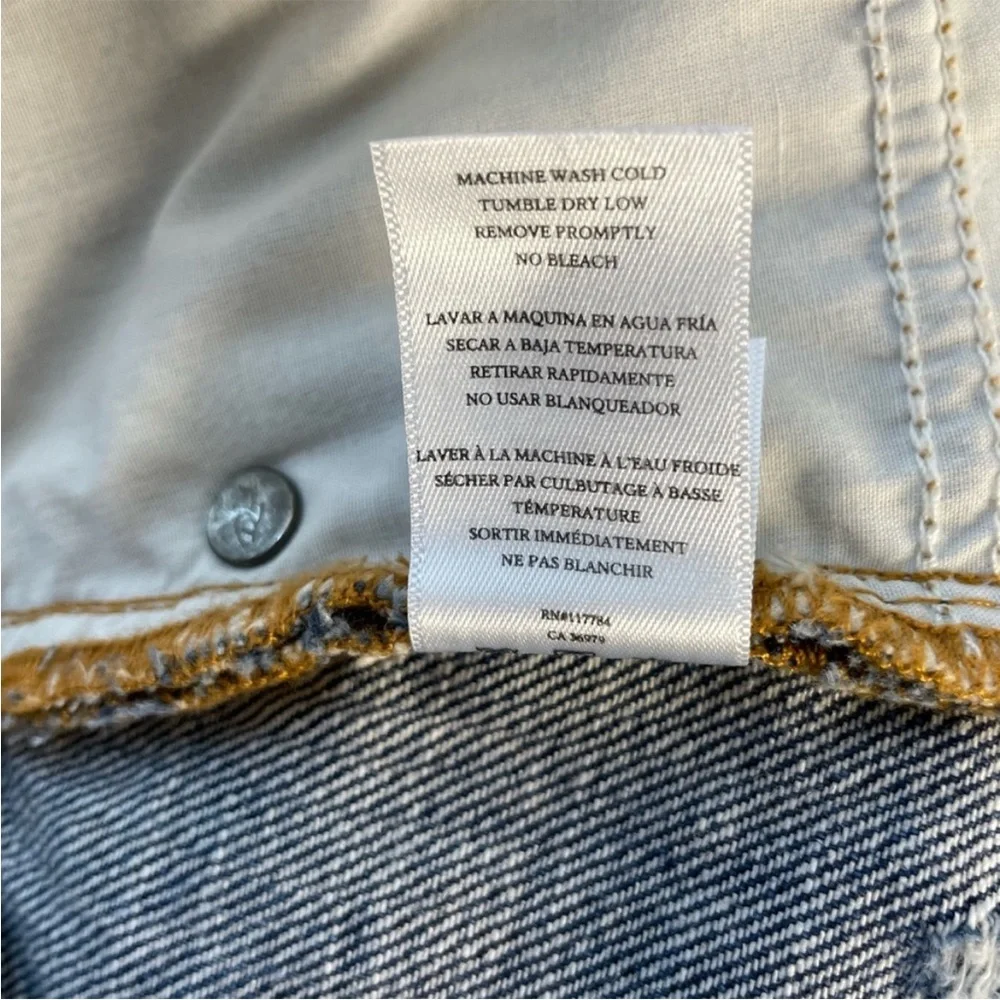 Rails Wynonna Medium Vintage All Over Studded Distressed Jean Mini Skirt. SZ 29
